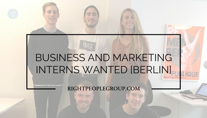 Internship in Berlin – Digital Communications and Business interns wanted