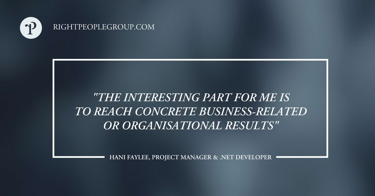.NET developer  and project manager Hani Faylee – 10 questions to the expert