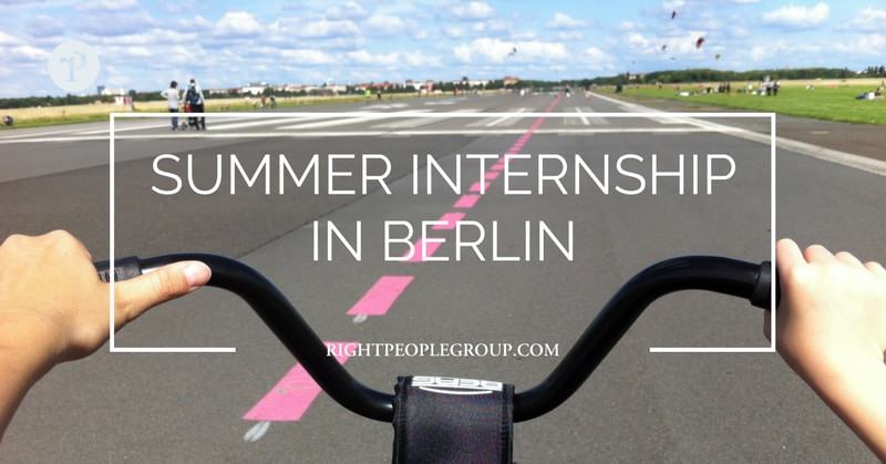 Summer Internship at Right People Group in Berlin