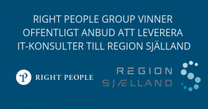 Right People Group vinner offentligt anbud att leverera IT-konsulter till region Själland