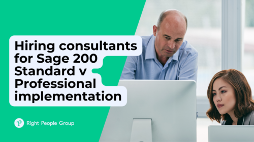 Hiring consultants for Sage 200 Standard vs Professional implementation
